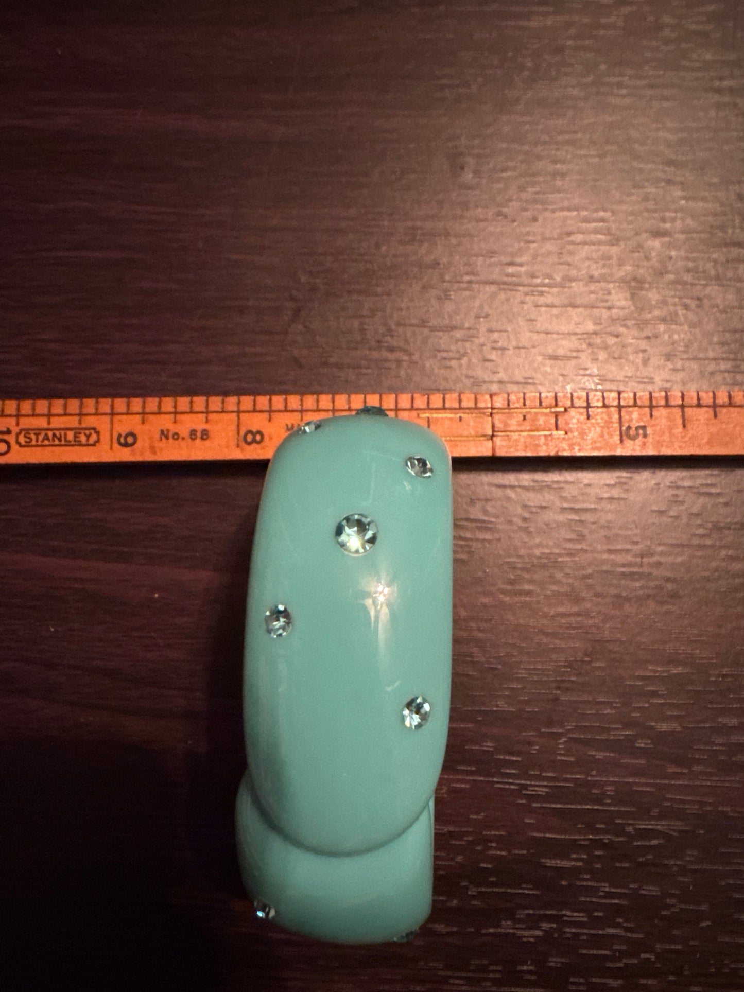 Vintage Turqoise Plastic Clamper Braclet