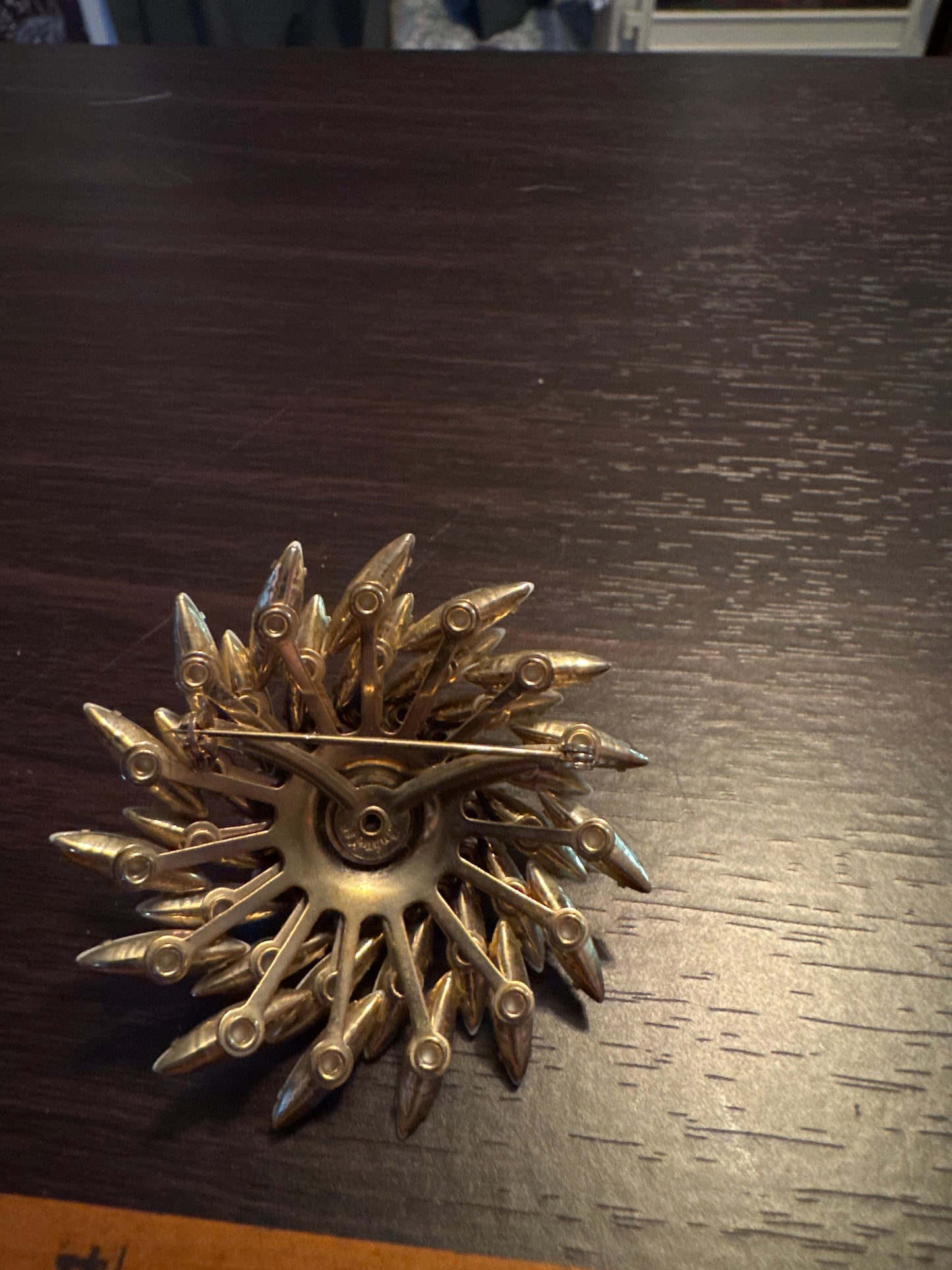 Vintage Judy Lee Starburst Brooch - Atomic Age Elegance