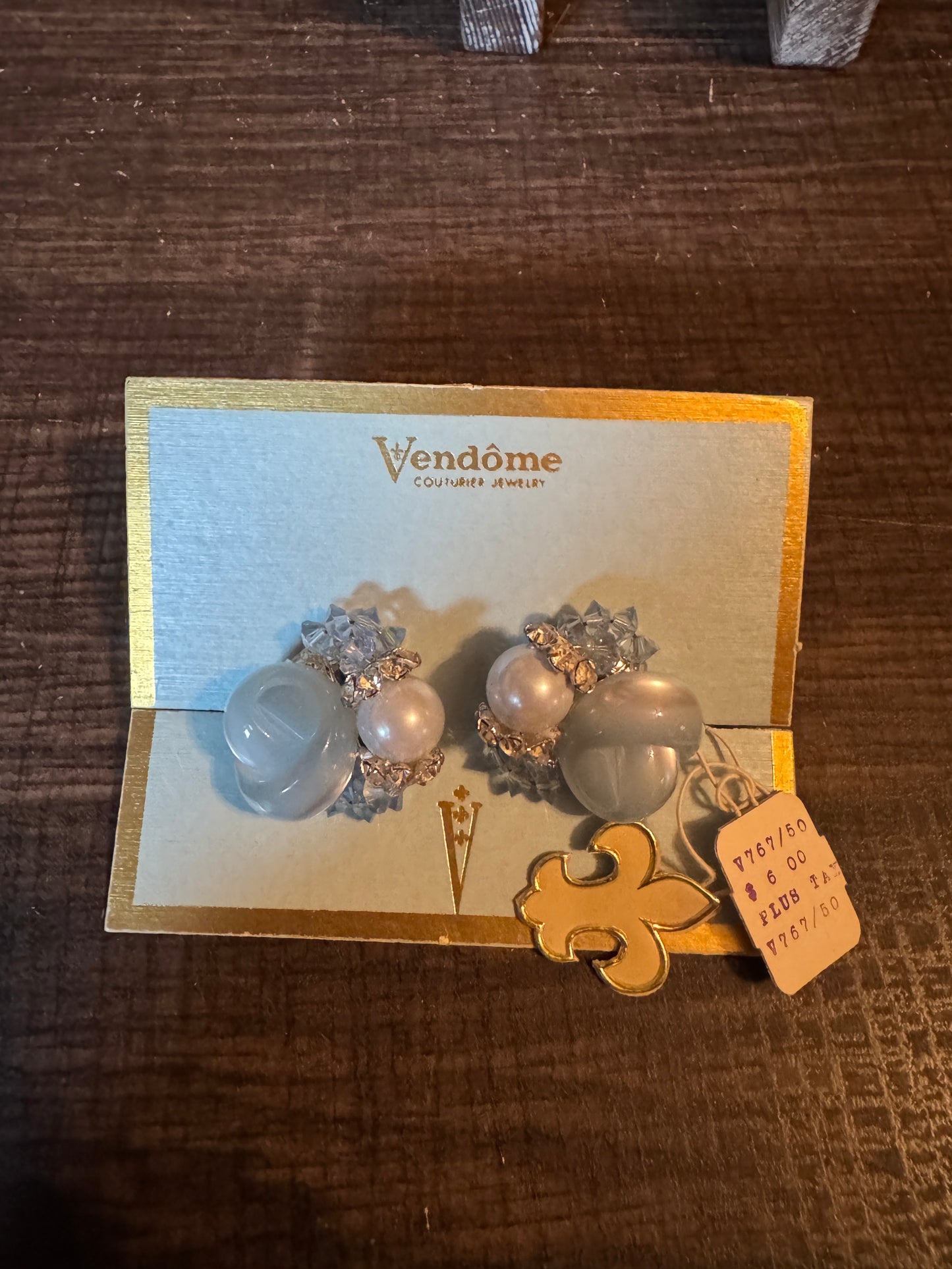 Vendome NOS Clip Earrings
