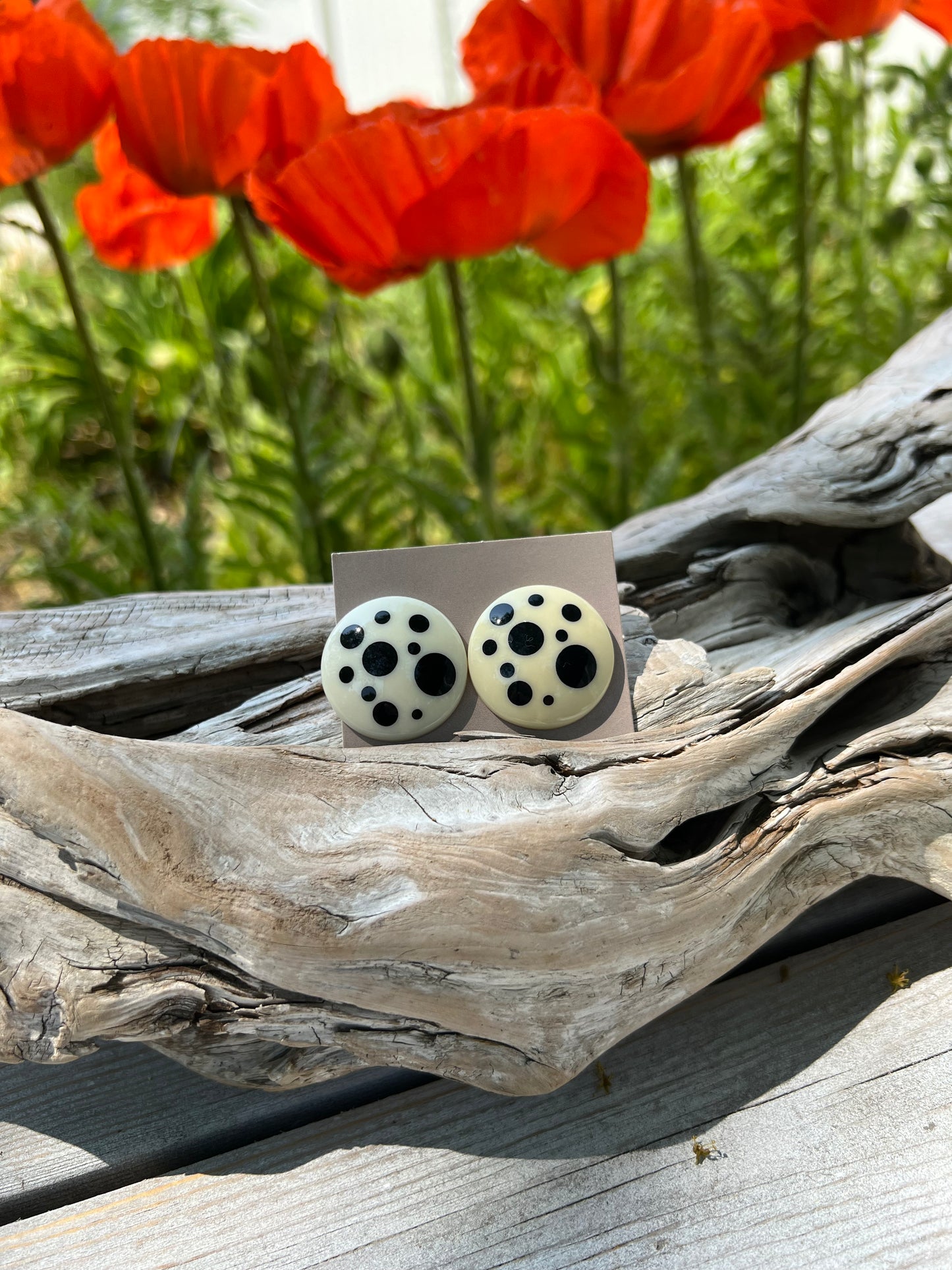 Vintage Avon Polka Dot Earrings