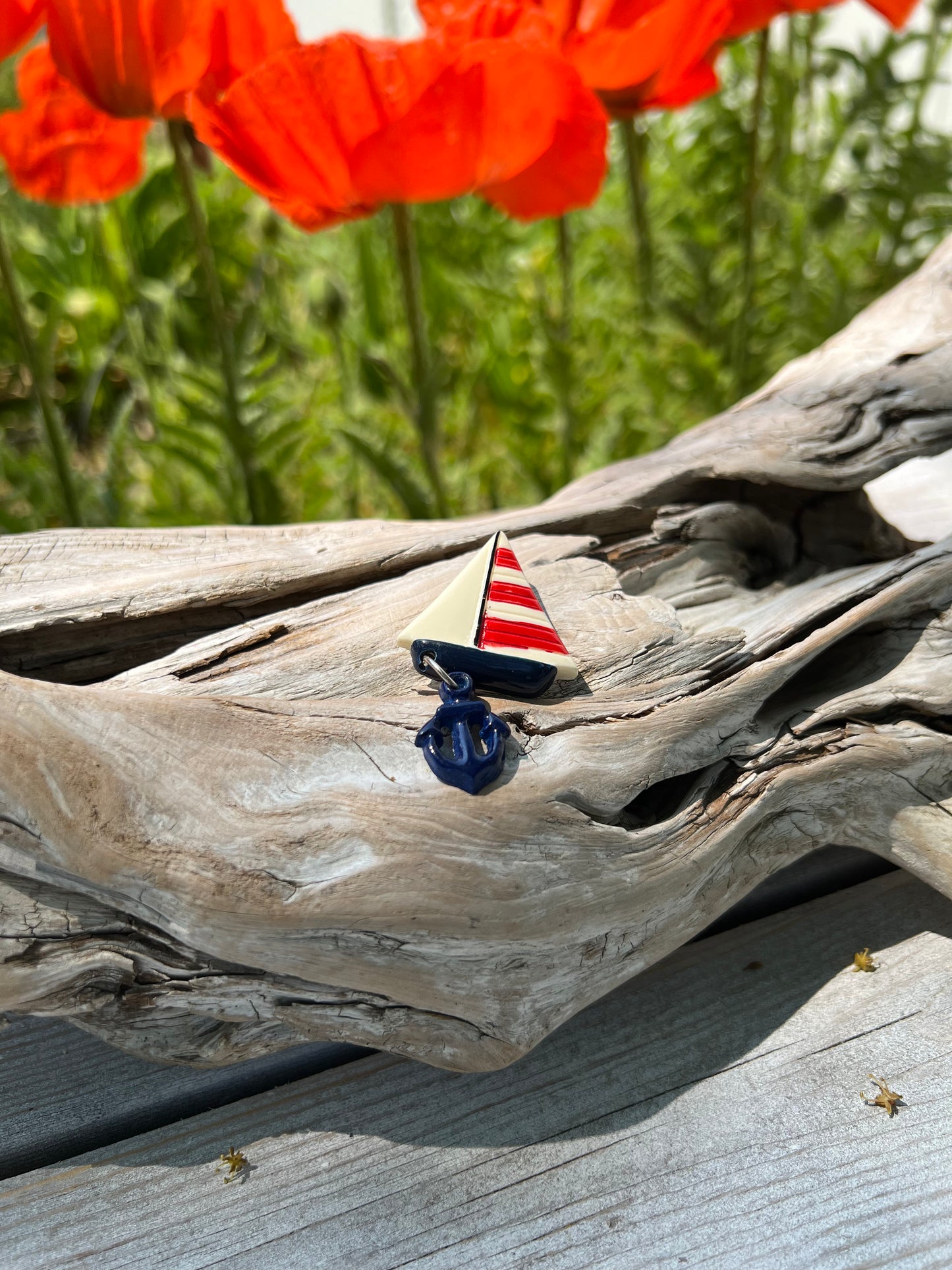 Vintage Sailboat Brooch