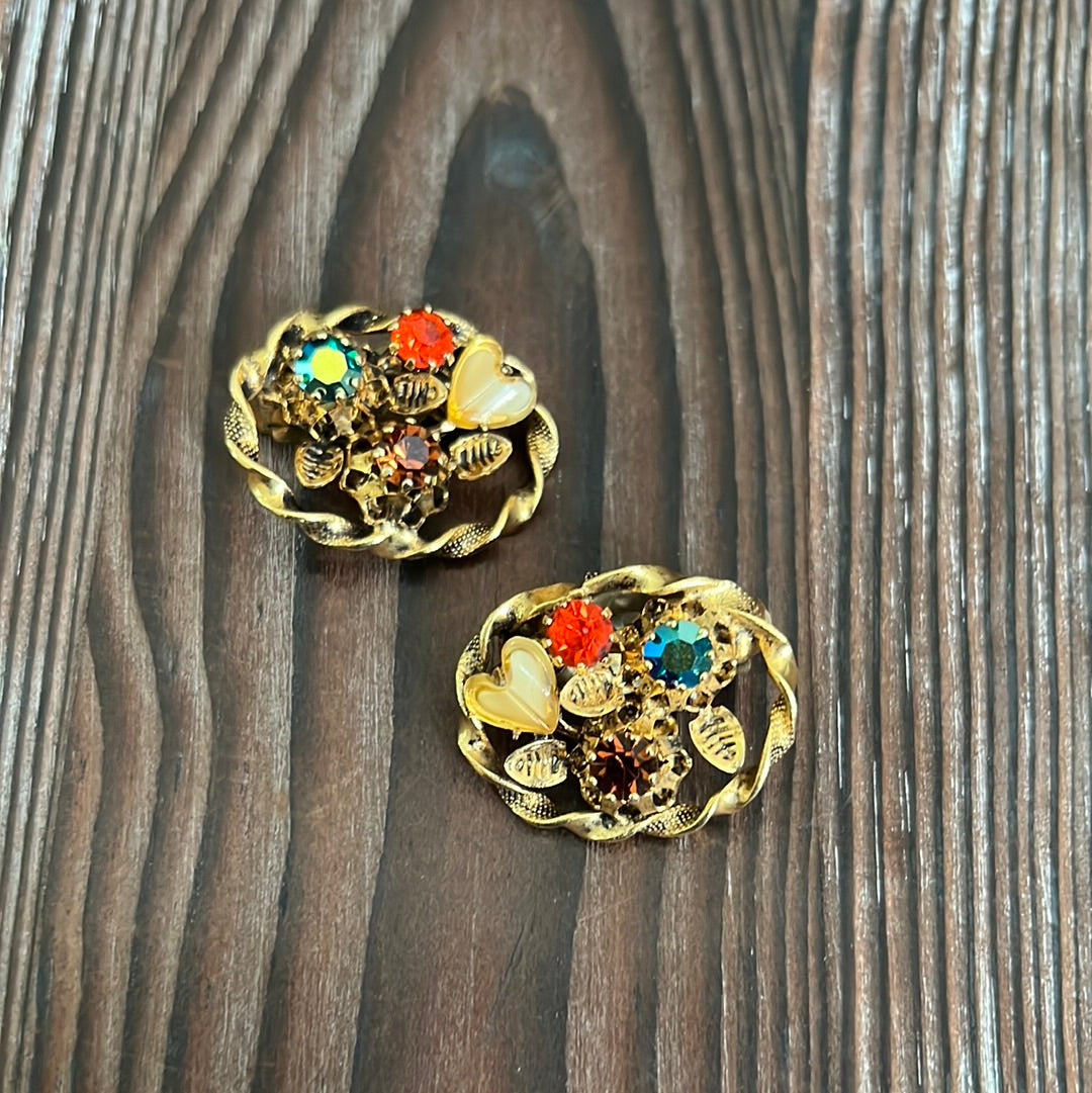 Vintage Austrian Glass Earrings