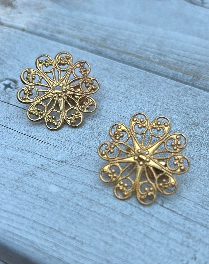 Vintage Filigree Earrings - Dirty30 Vintage