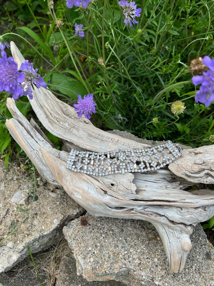 Vintage Rhinestone Bracelet - Dirty30 Vintage