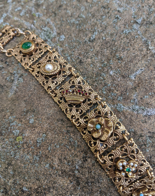 Goldette Victorian Revival Bracelet