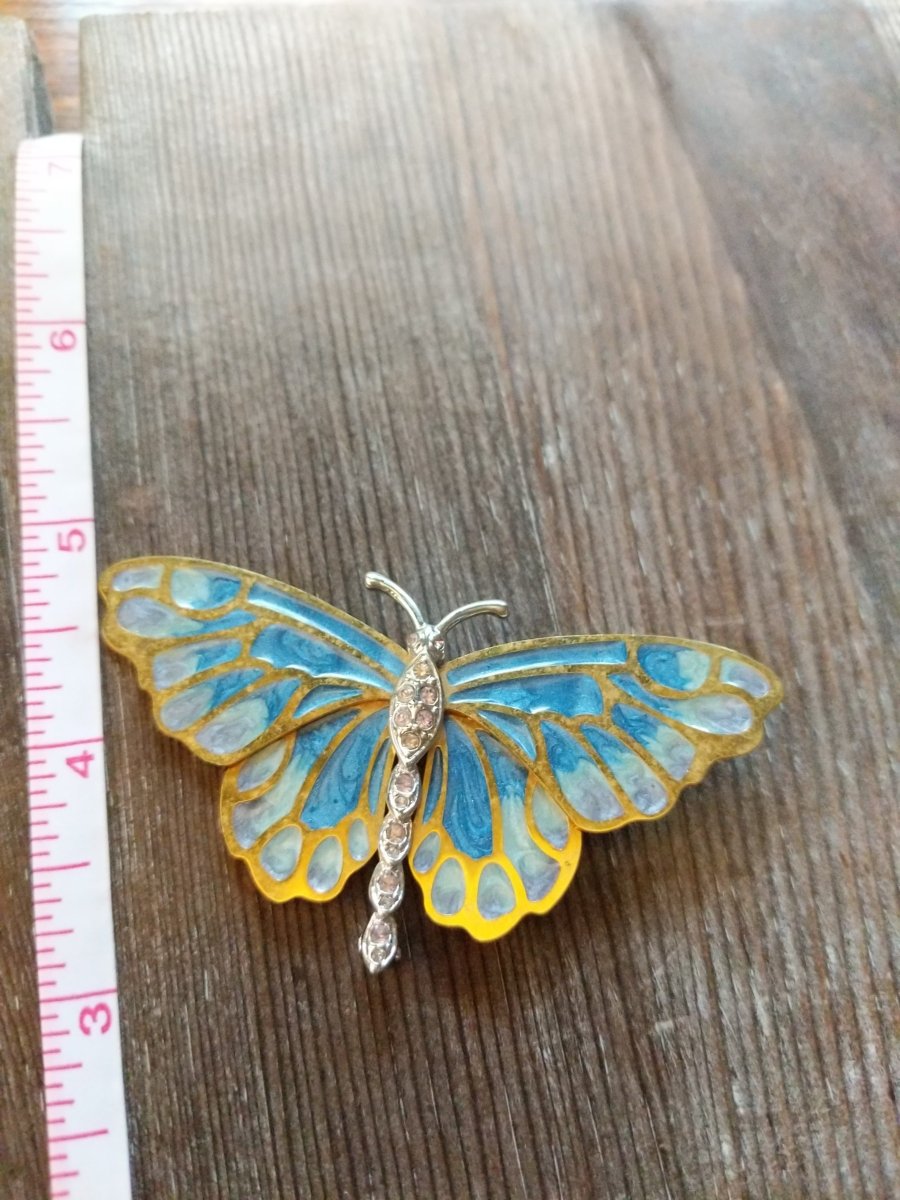 KJL signed Butterfly Brooch - Dirty30 Vintage