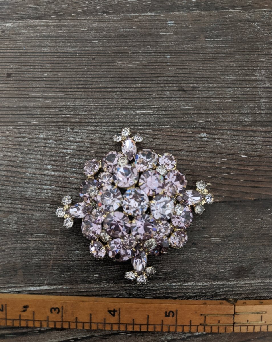 Rhinestone Brooch - a stunner! - Dirty30 Vintage