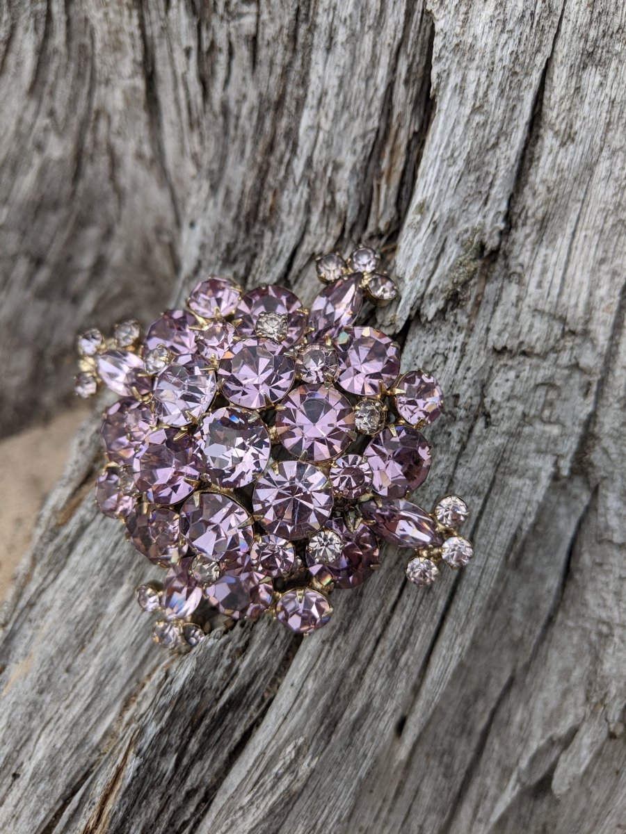 Rhinestone Brooch - a stunner! - Dirty30 Vintage