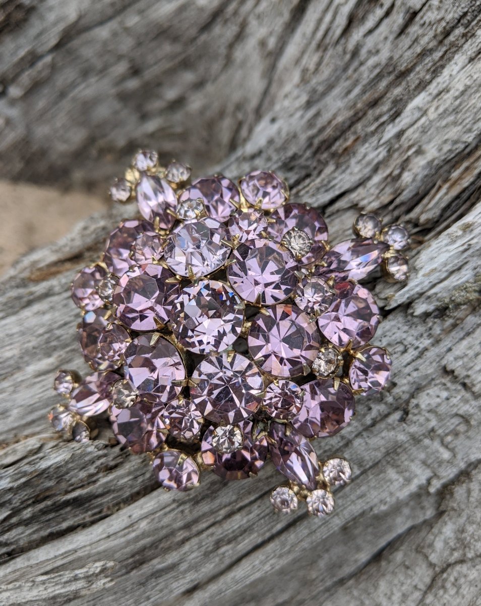 Rhinestone Brooch - a stunner! - Dirty30 Vintage