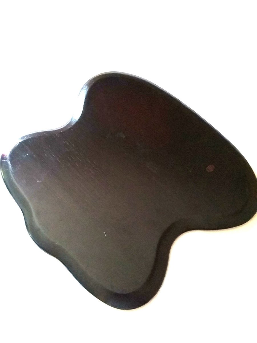 Vintage Black & Red Japanese Serving Display Tray Gold Ornamental Modern Design - Dirty30 Vintage