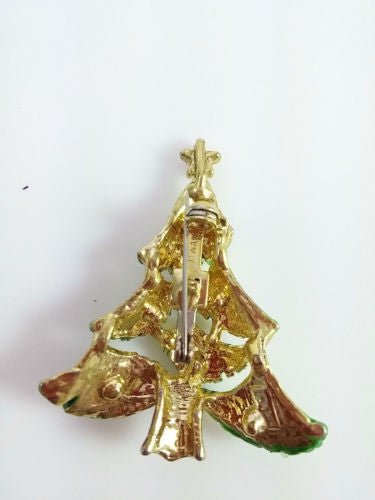 Vintage Holiday Brooch - Christmas Tree Pin - Dirty30 Vintage