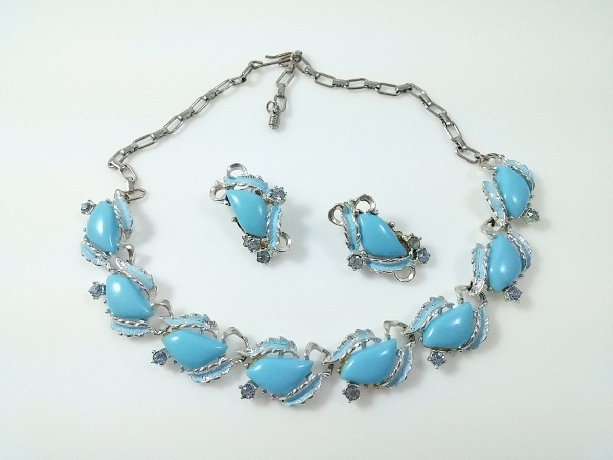 Vintage Thermoset Necklace and Earring Set - Dirty30 Vintage