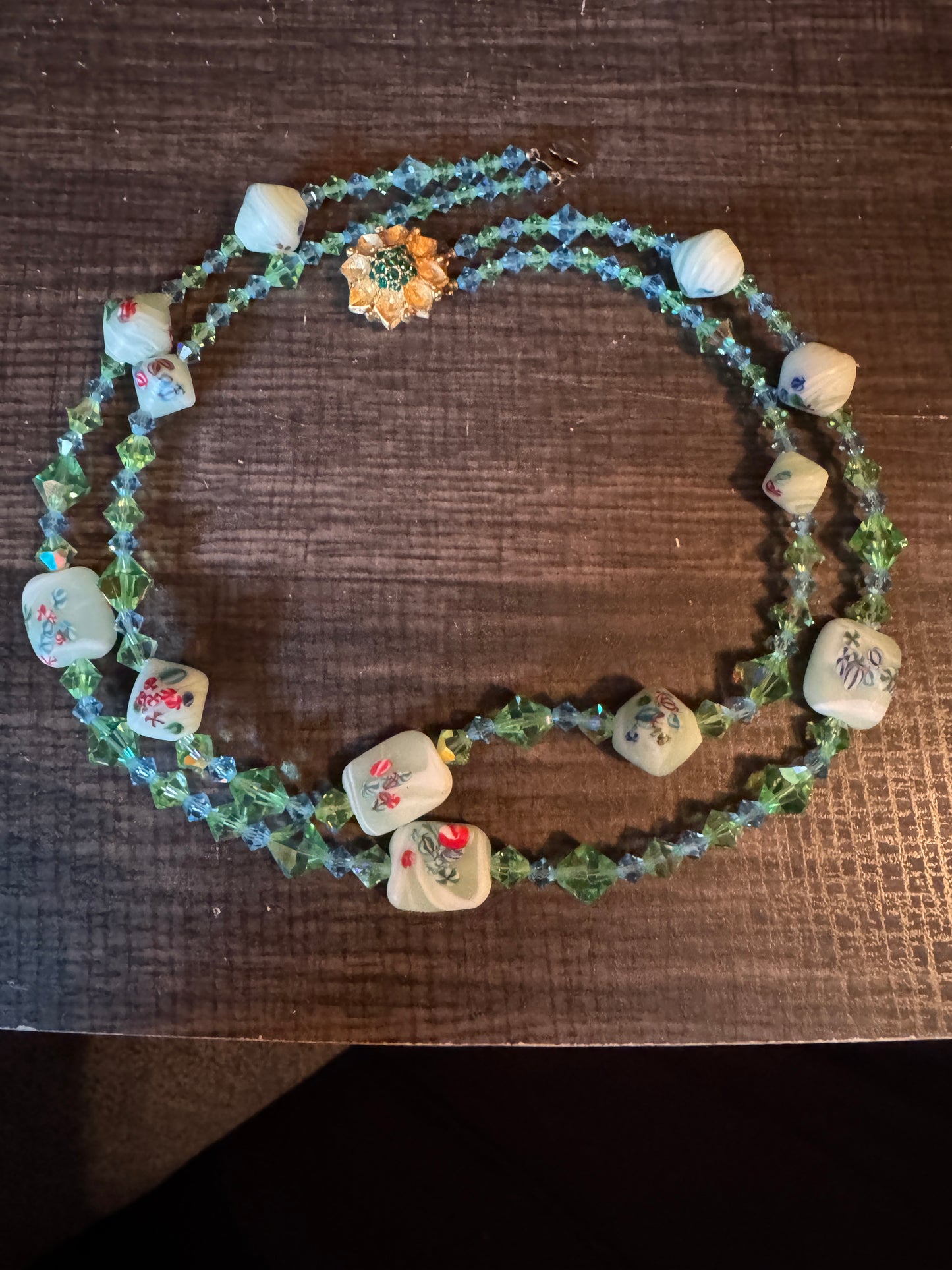Millefiori Multi Strand Necklace