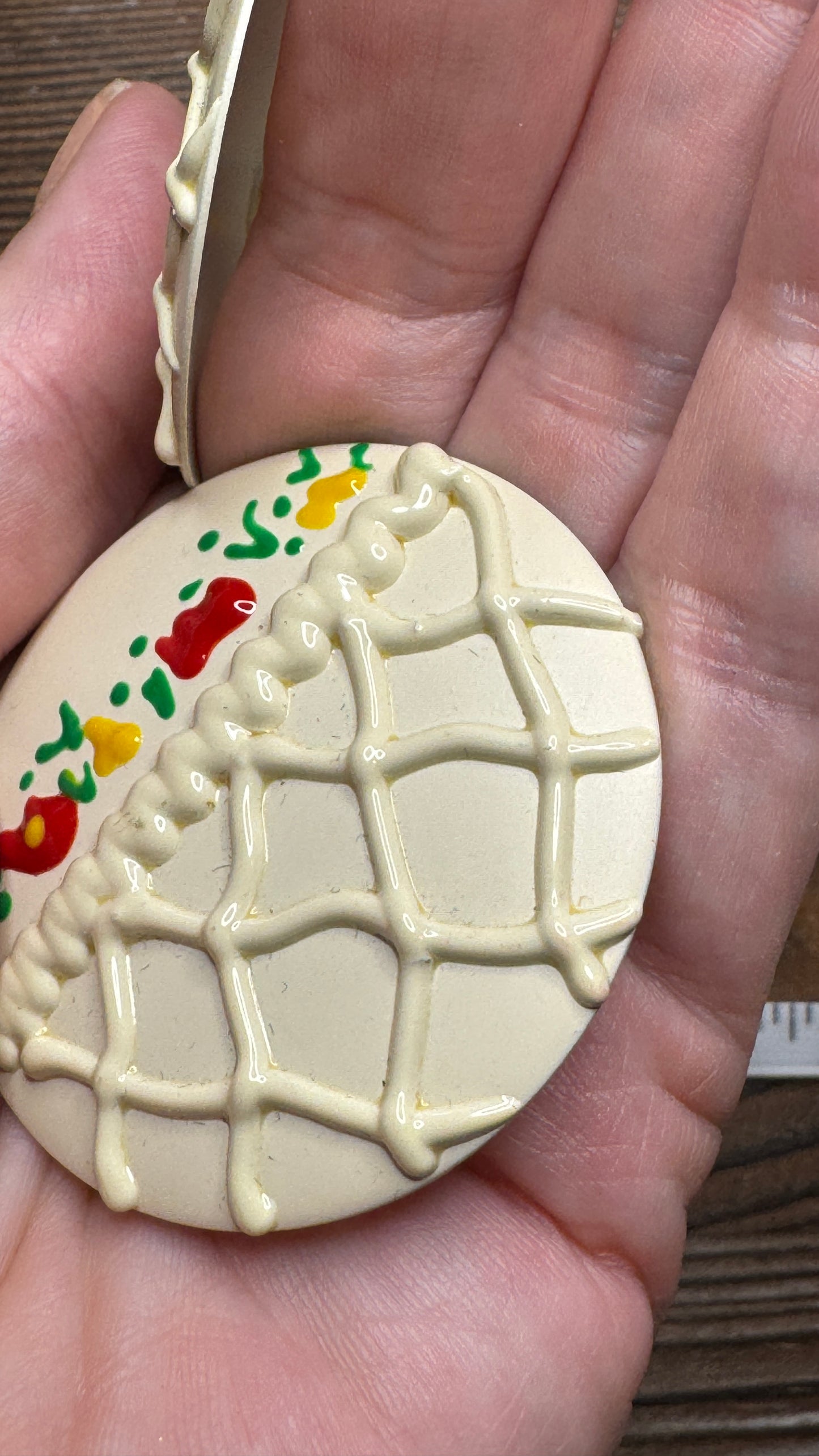 Vintage White Basket Flower Earrings Post Back Dimensional Spring