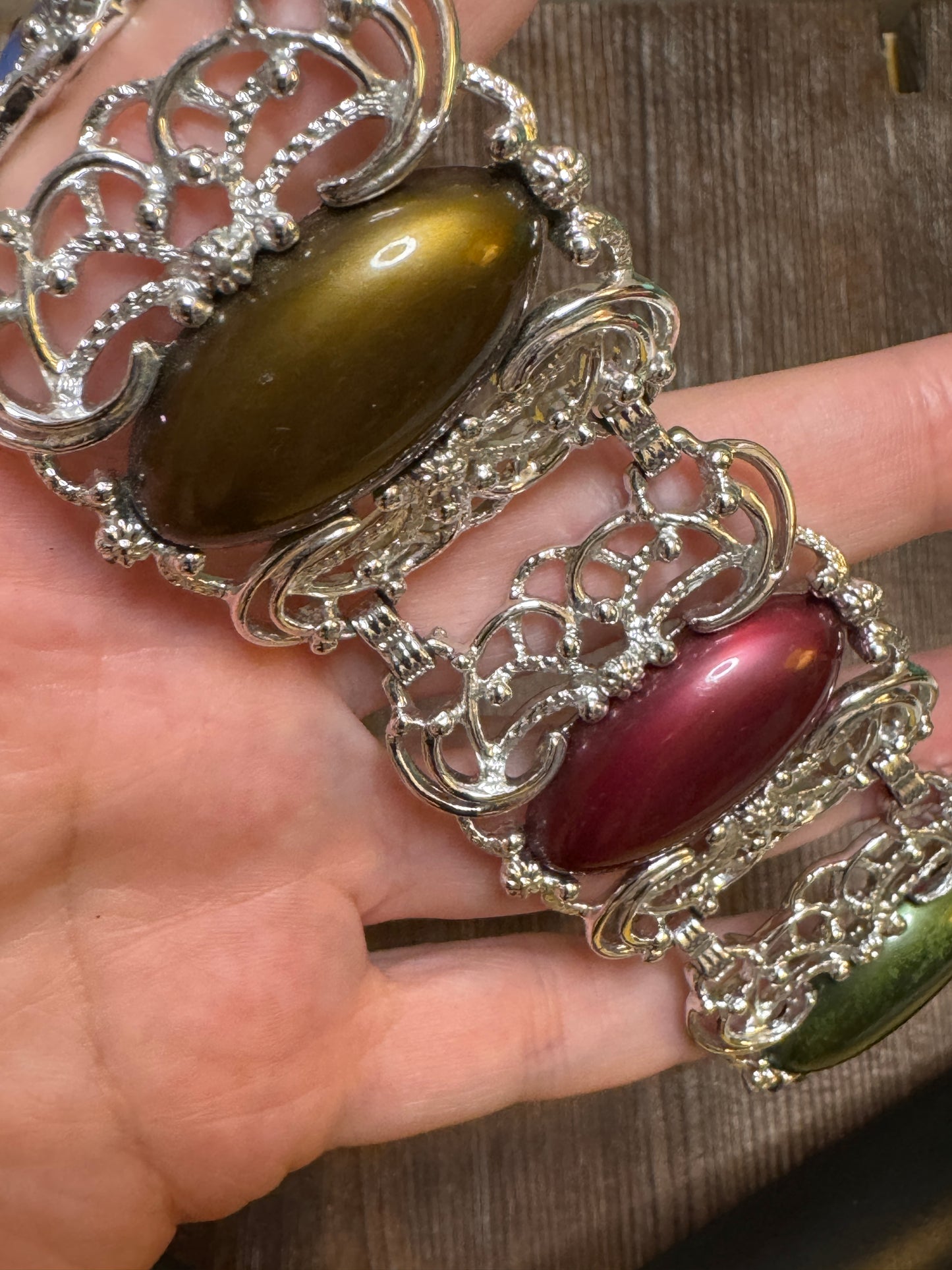 Vintage Sarah Coventry Bracelet & Clip Earring Set