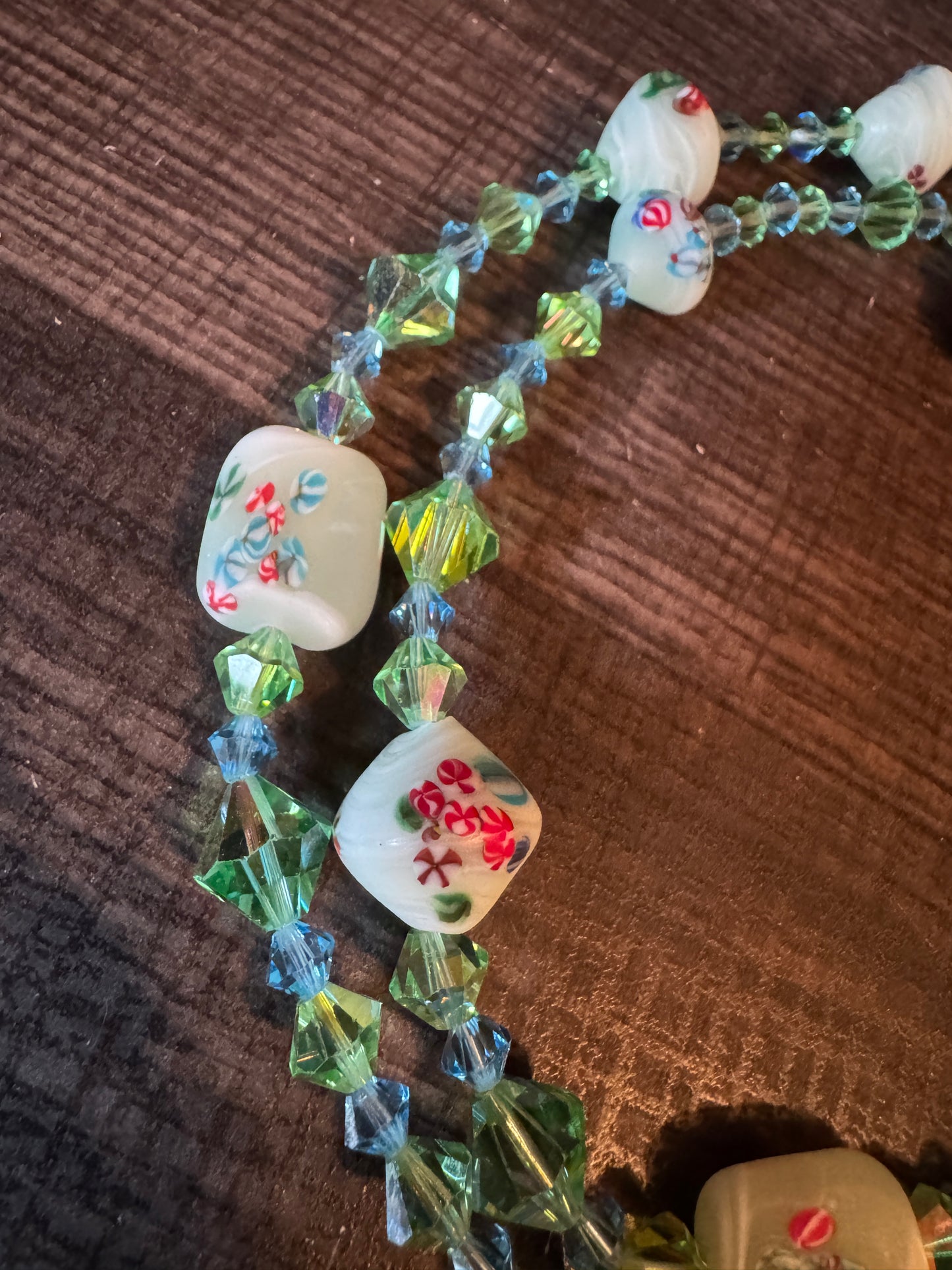 Millefiori Multi Strand Necklace