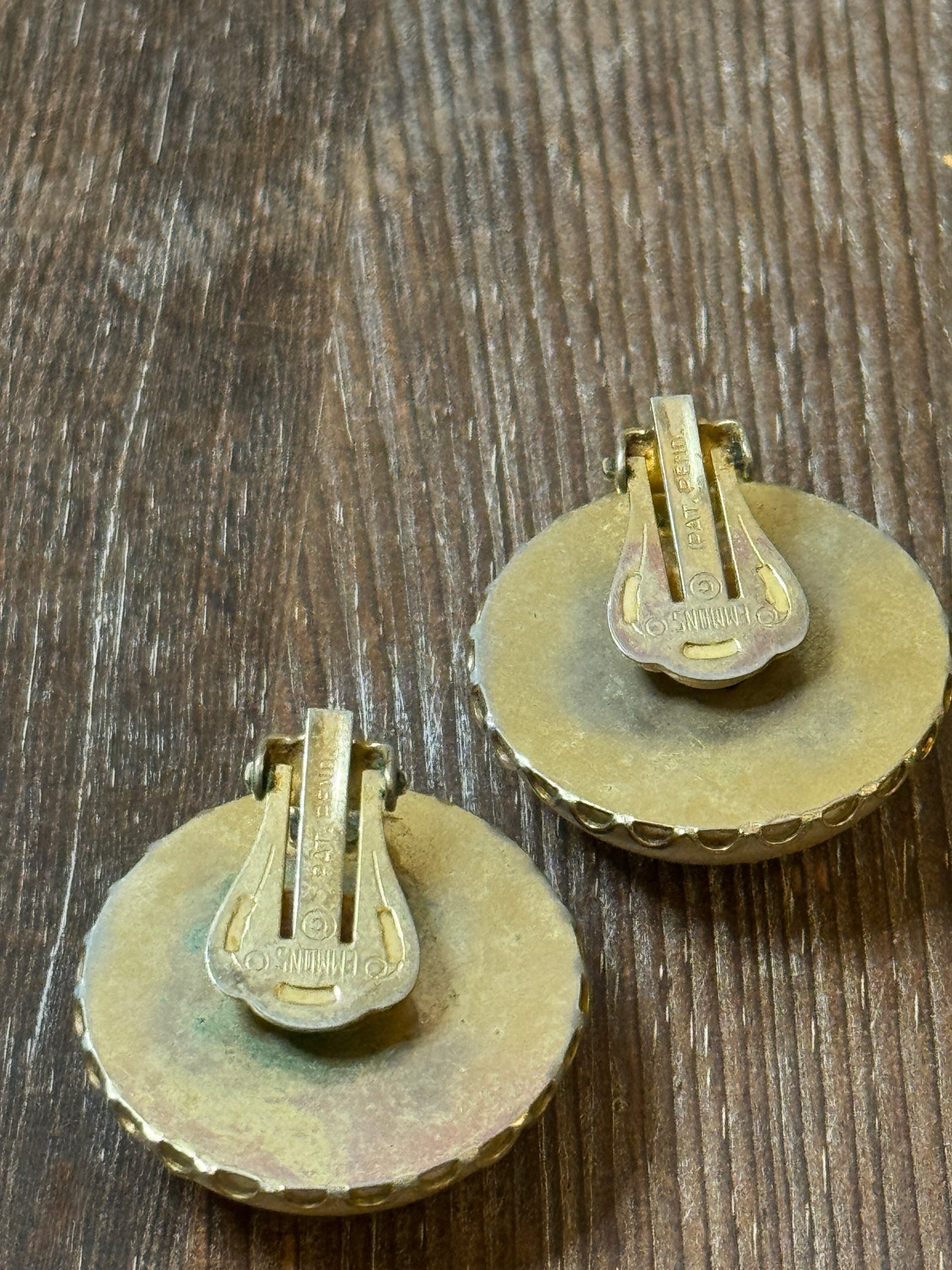 Emmons Faux Mabe Pearl Clip Earrings