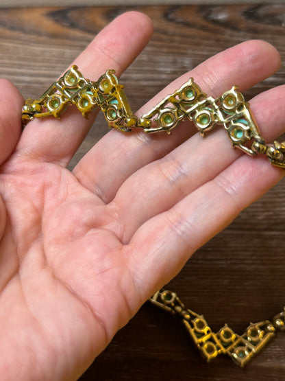 Vintage Faux Turquoise Bead Necklace from the 1960s