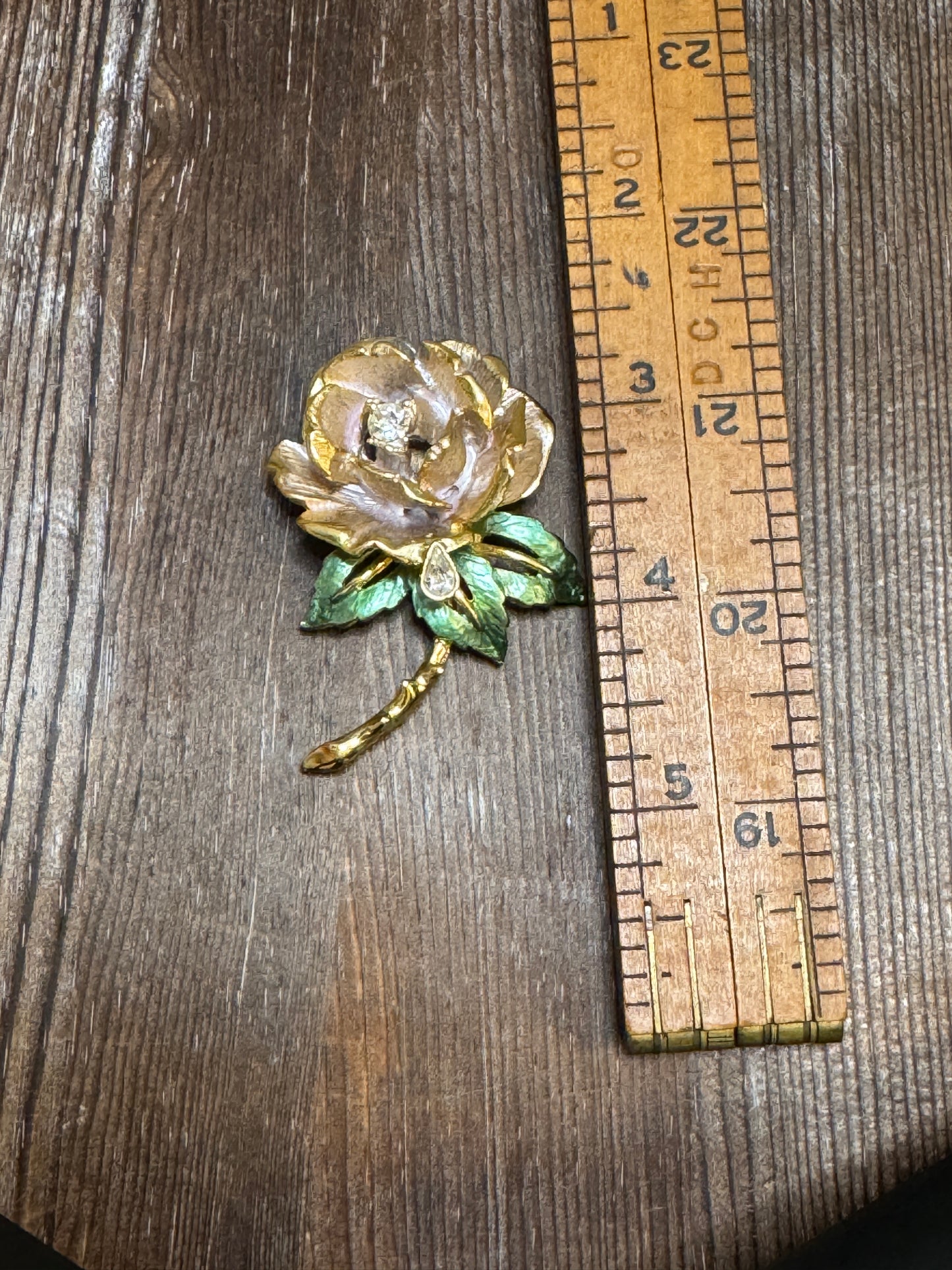 1997 RJ Graziano England’s Rose Brooch — Tribute to Princess Diana
