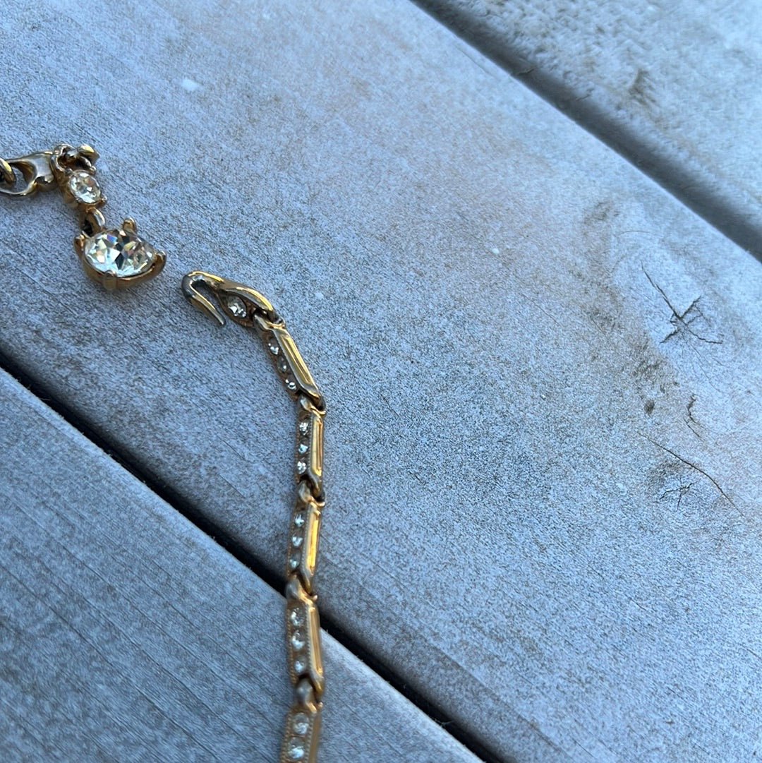 Bogoff Smoky Topaz Necklace + Earrings - Dirty30 Vintage