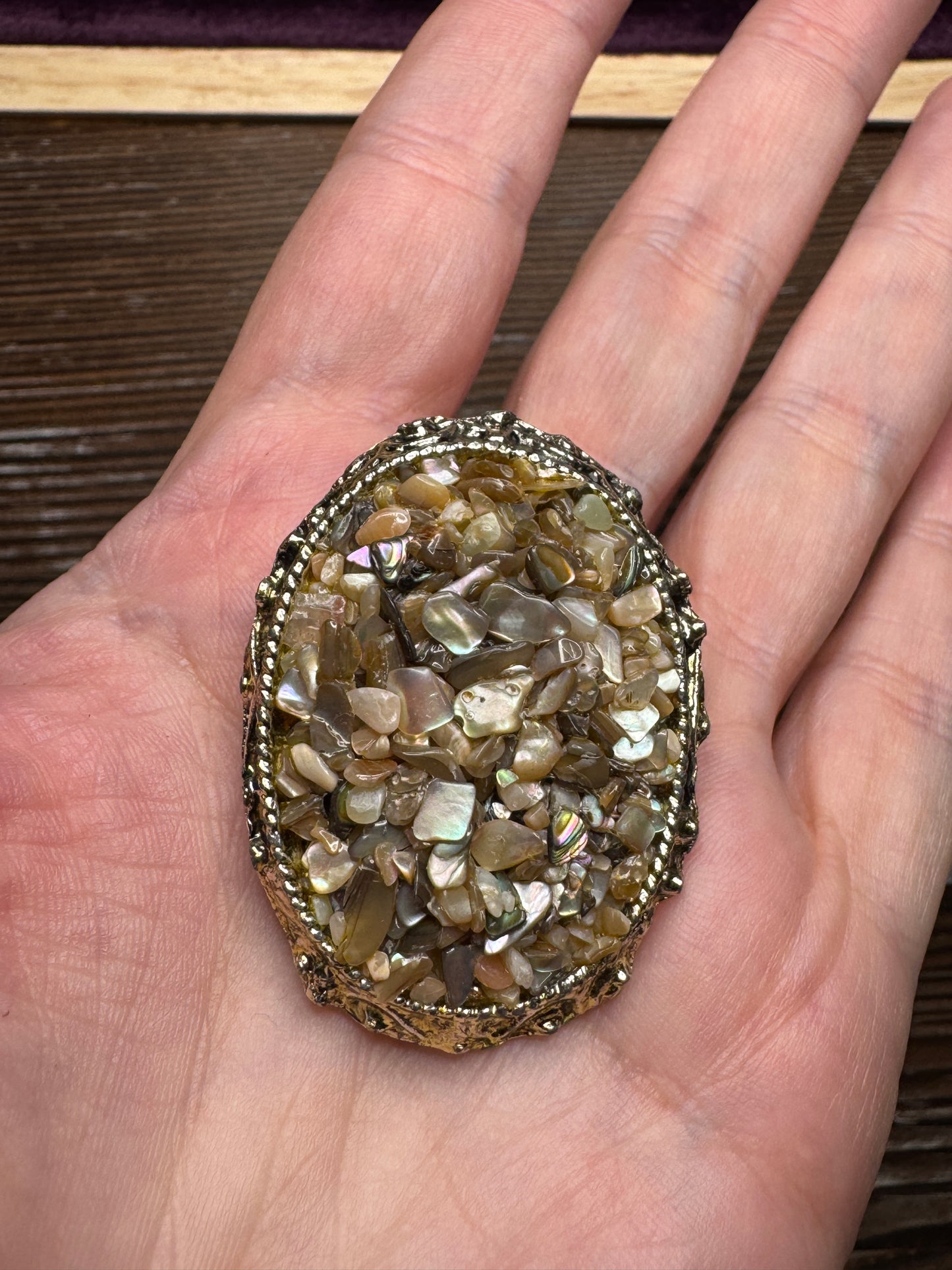 Vintage Confetti Lucite Brooch Earring Set Silver Tone Clip On Earrings