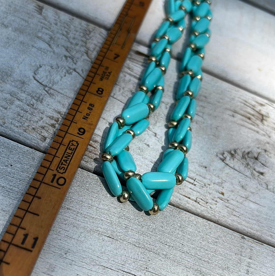 Vintage Twisted Beaded Necklace