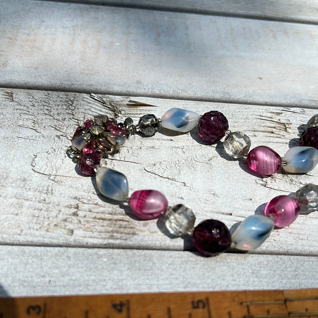 Vintage  Glass Beaded Necklace