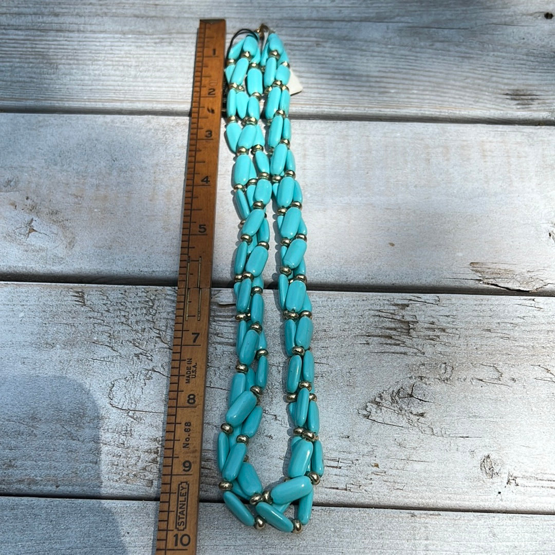 Vintage Twisted Beaded Necklace