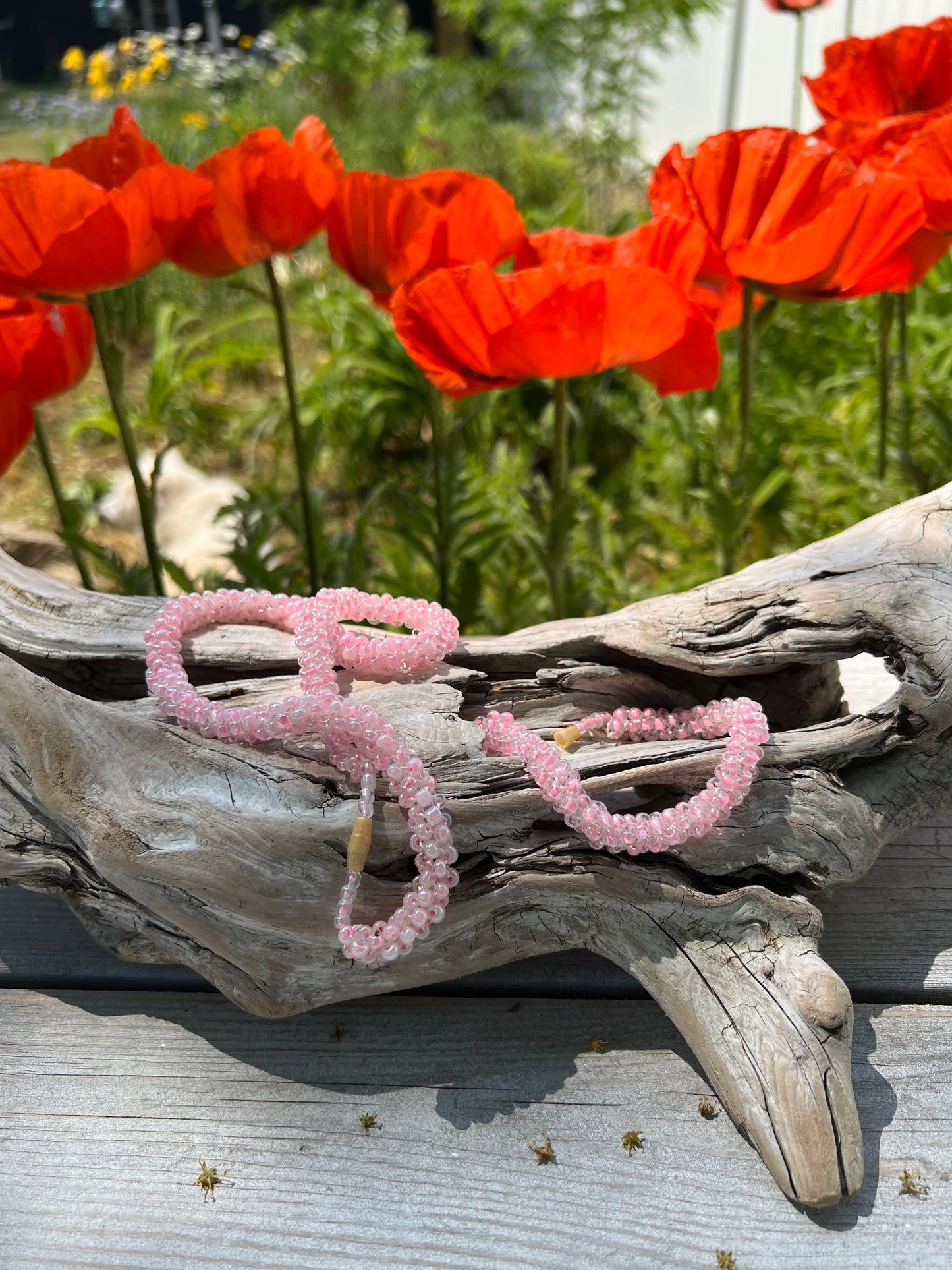 Vintage Pink Beaded Set