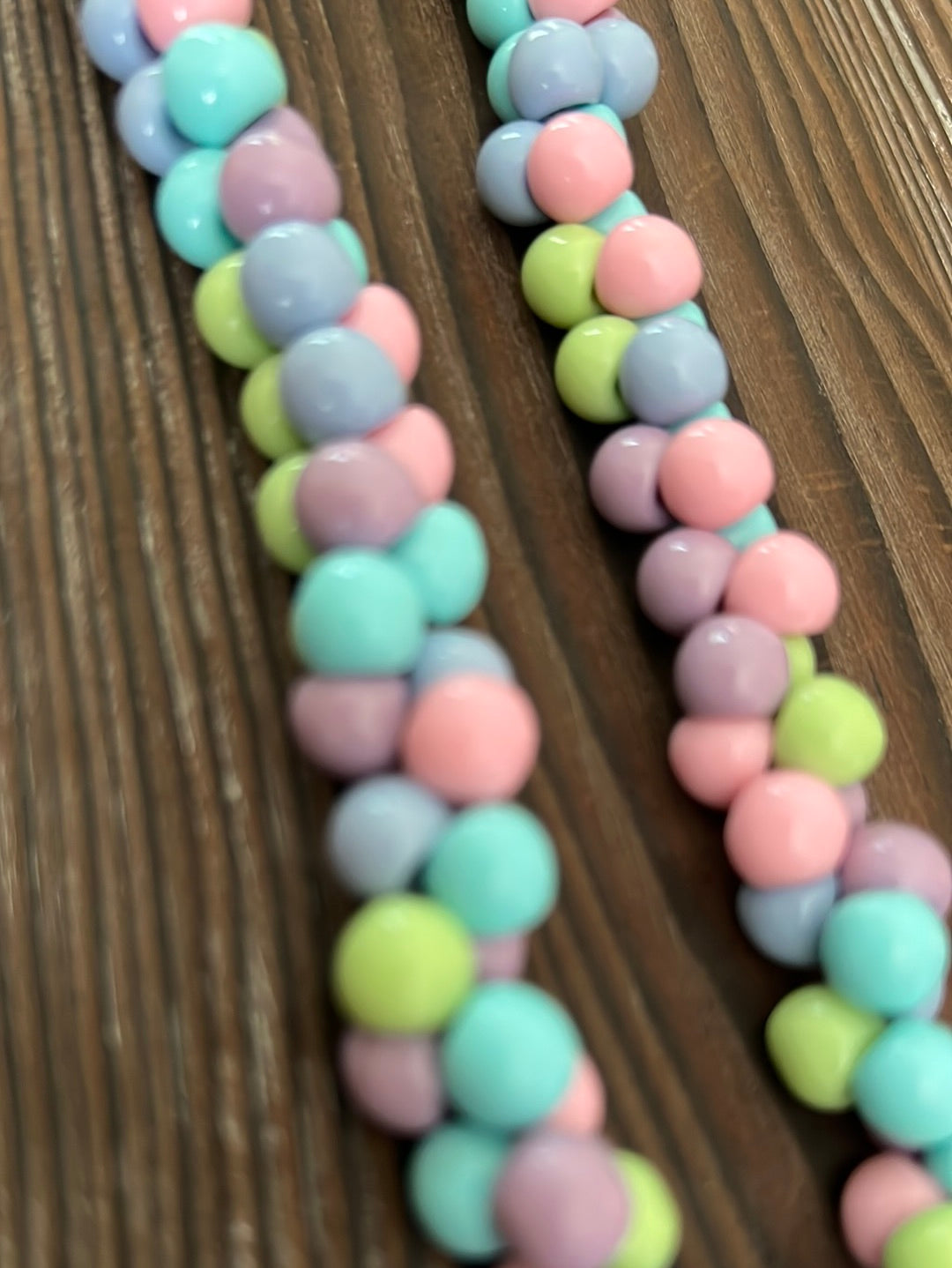 Twisted Pastel Beaded Necklace + Earring Set
