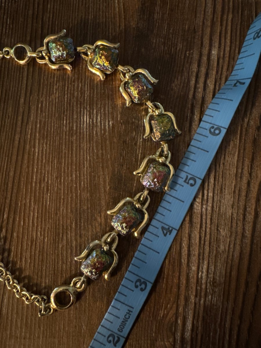 Iridescent Vintage Choker Thermoset Necklace - Dirty30 Vintage