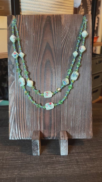 Millefiori Multi Strand Necklace