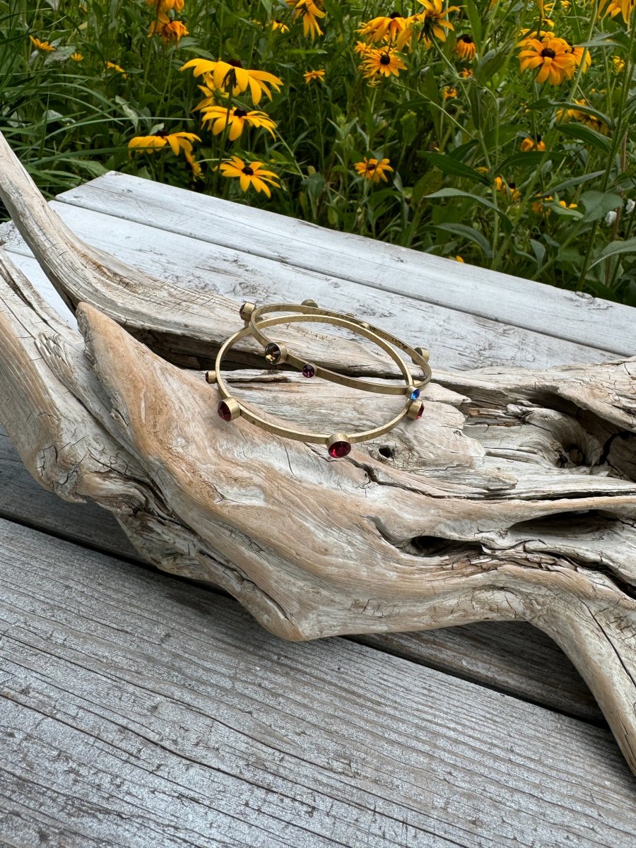 Stacked Rhinestone Bangles - Dirty30 Vintage
