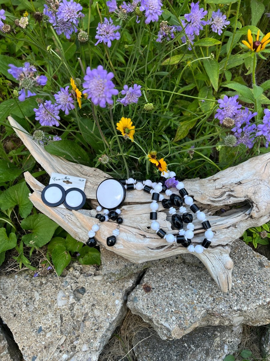 Three Piece Necklace + Earring Set - Dirty30 Vintage