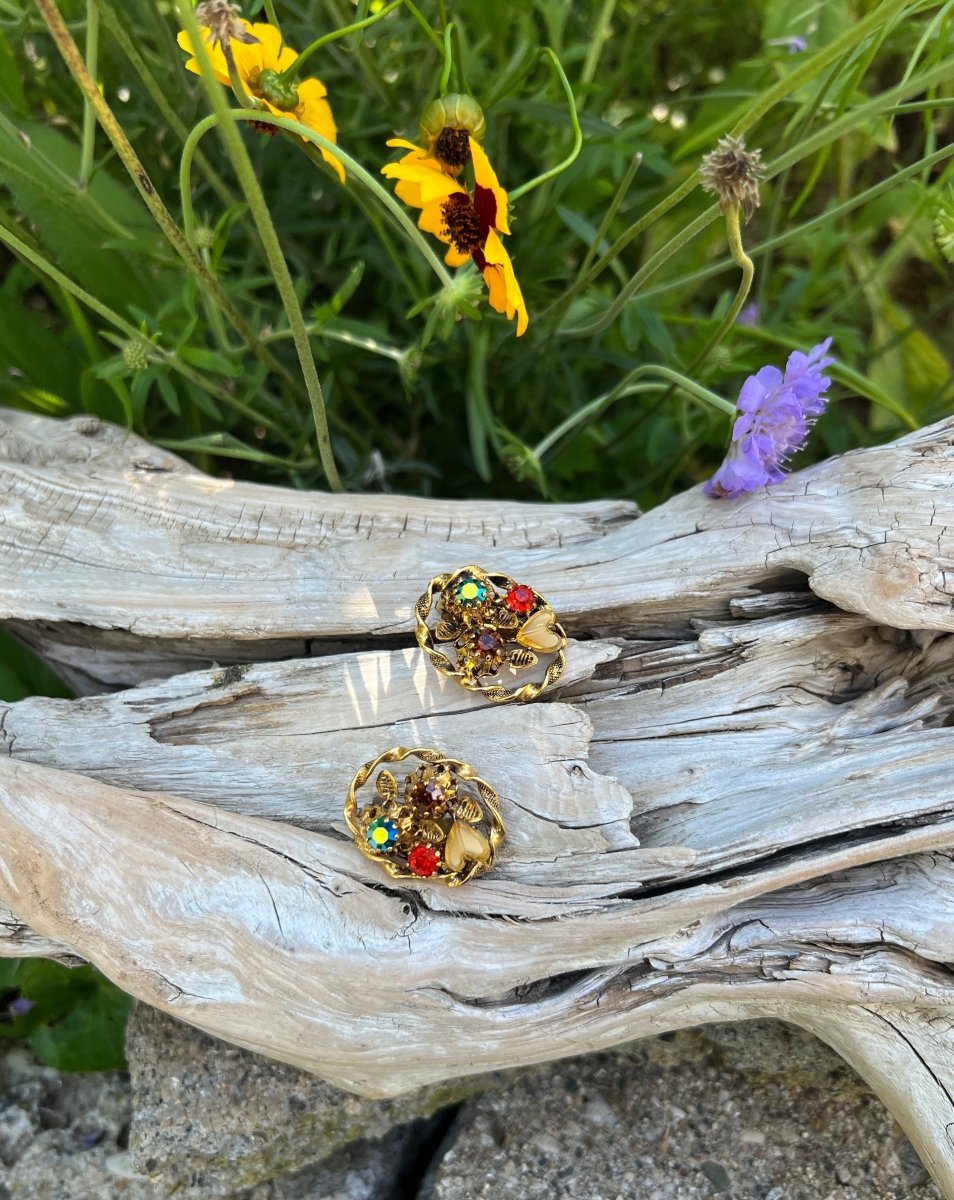 Vintage Austrian Glass Earrings - Dirty30 Vintage