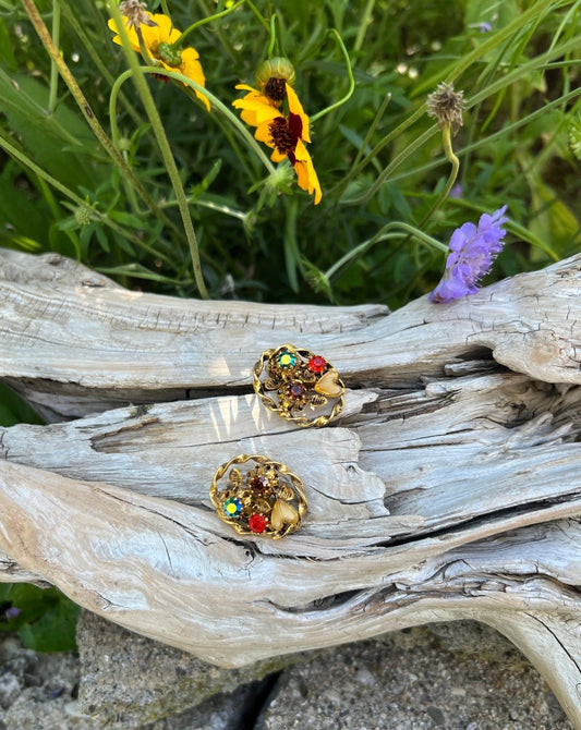 Vintage Austrian Glass Earrings - Dirty30 Vintage