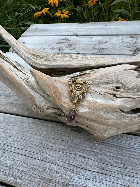 Vintage Brooch Art Deco Design - Dirty30 Vintage
