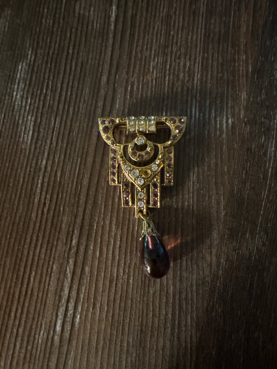 Vintage Brooch Art Deco Design - Dirty30 Vintage