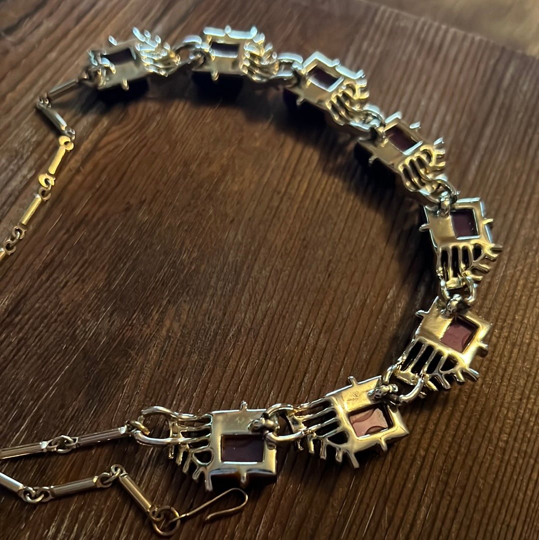 Vintage Purple Thermoset Necklace - Dirty30 Vintage