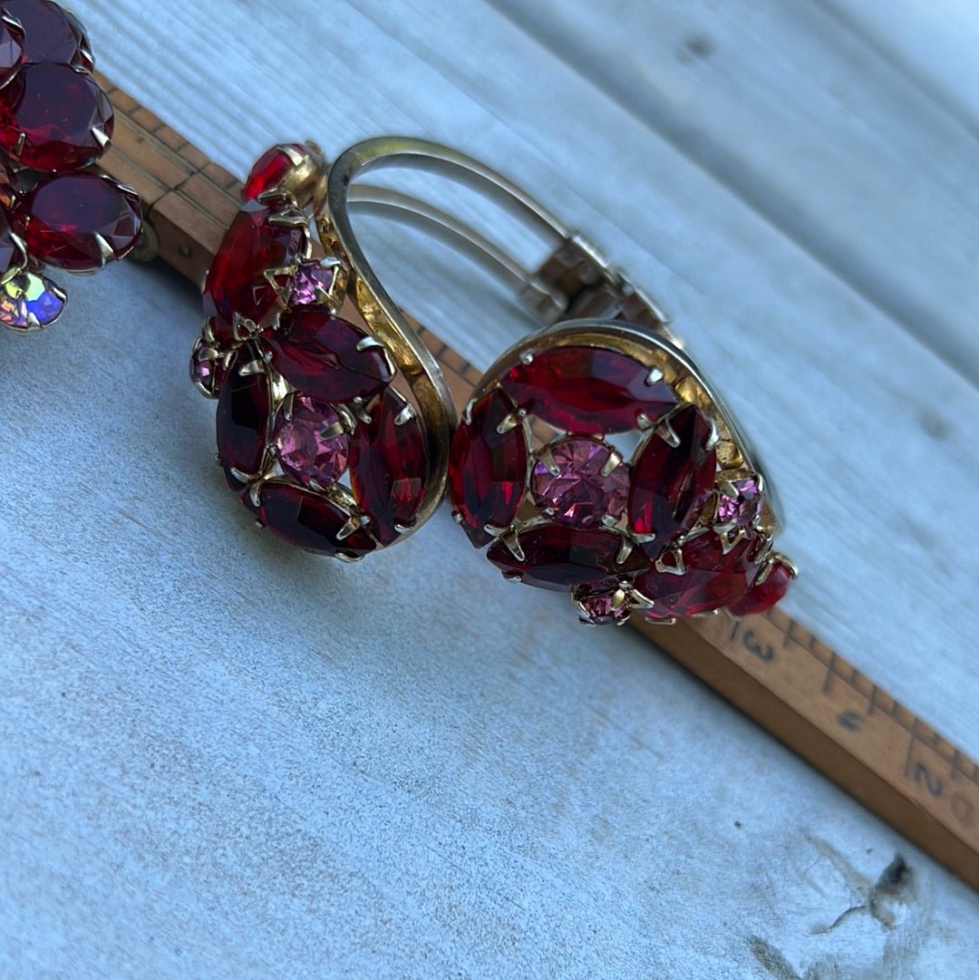 Vintage Red Rhinestone Trio - Dirty30 Vintage