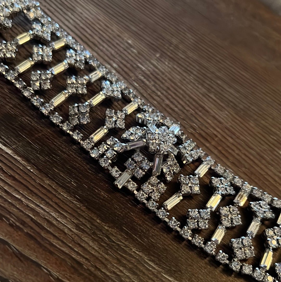 Vintage Rhinestone Bracelet - Dirty30 Vintage