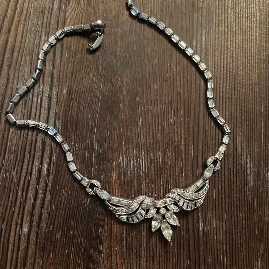 Vintage Rhinestone Necklace - Dirty30 Vintage