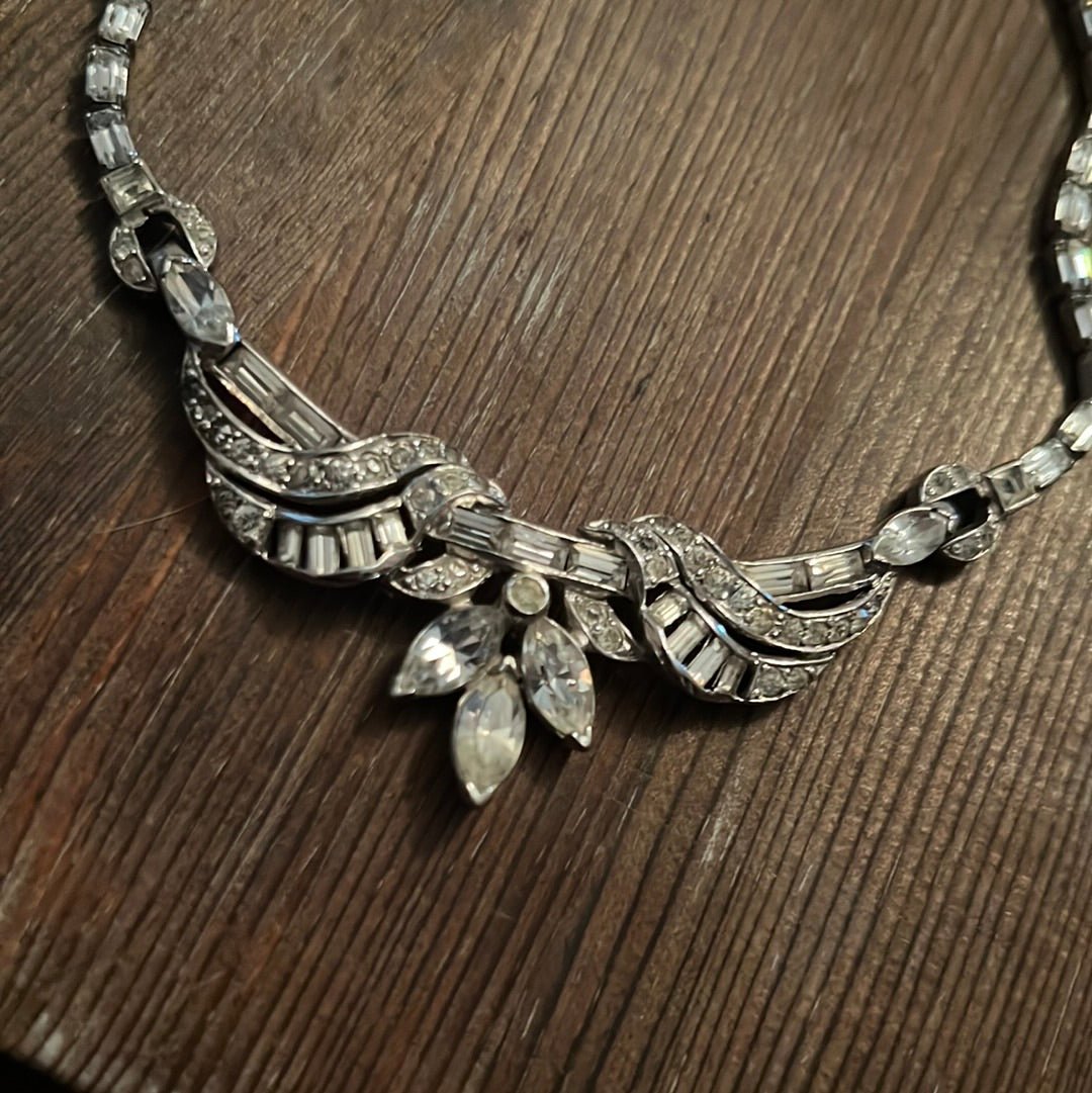 Vintage Rhinestone Necklace - Dirty30 Vintage