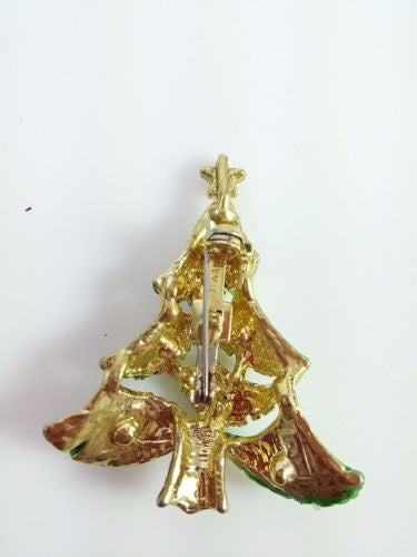 Vintage Holiday Brooch - Christmas Tree Pin - Dirty 30 Vintage | Vintage Clothing, Vintage Jewelry, Vintage Accessories