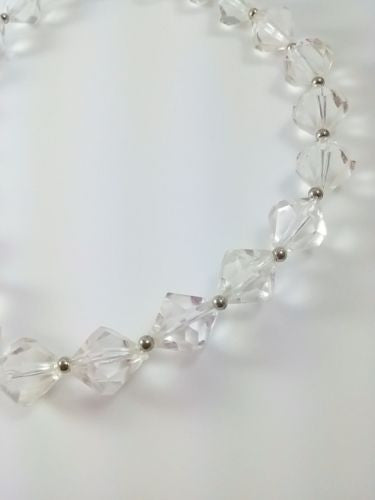 Vintage 50s 60s Clear Beaded Necklace - Dirty 30 Vintage | Vintage Clothing, Vintage Jewelry, Vintage Accessories