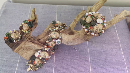 Book Piece: Juliana D&E Brooch + Earring + Bracelet Set
