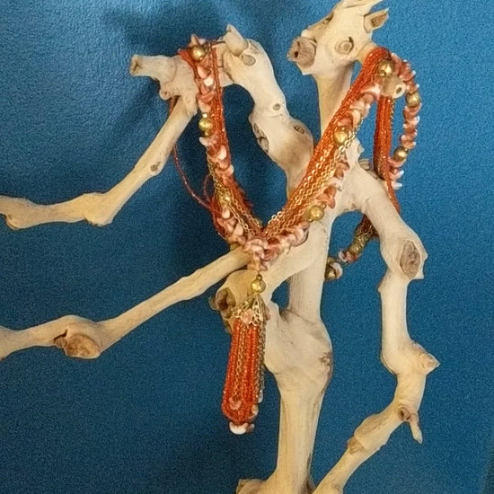 Orange Glass Necklace