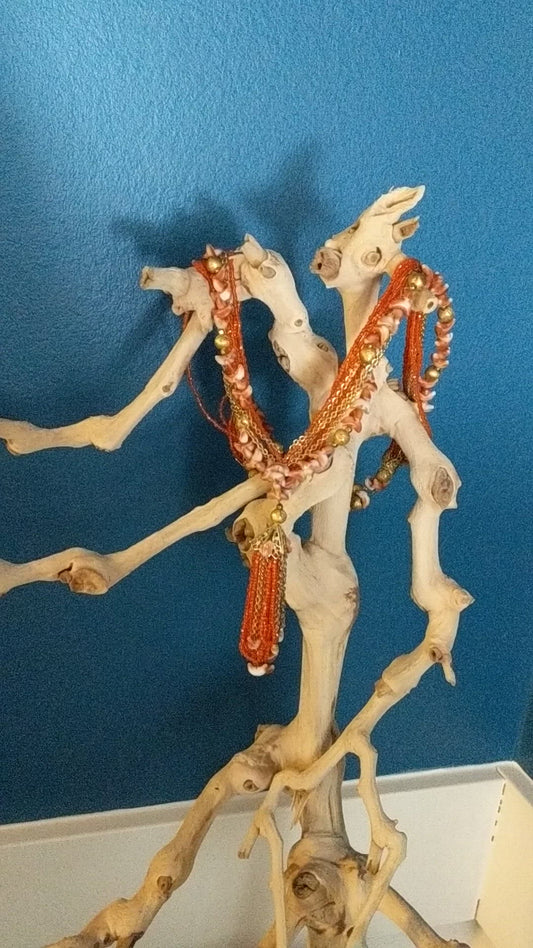Orange Glass Necklace