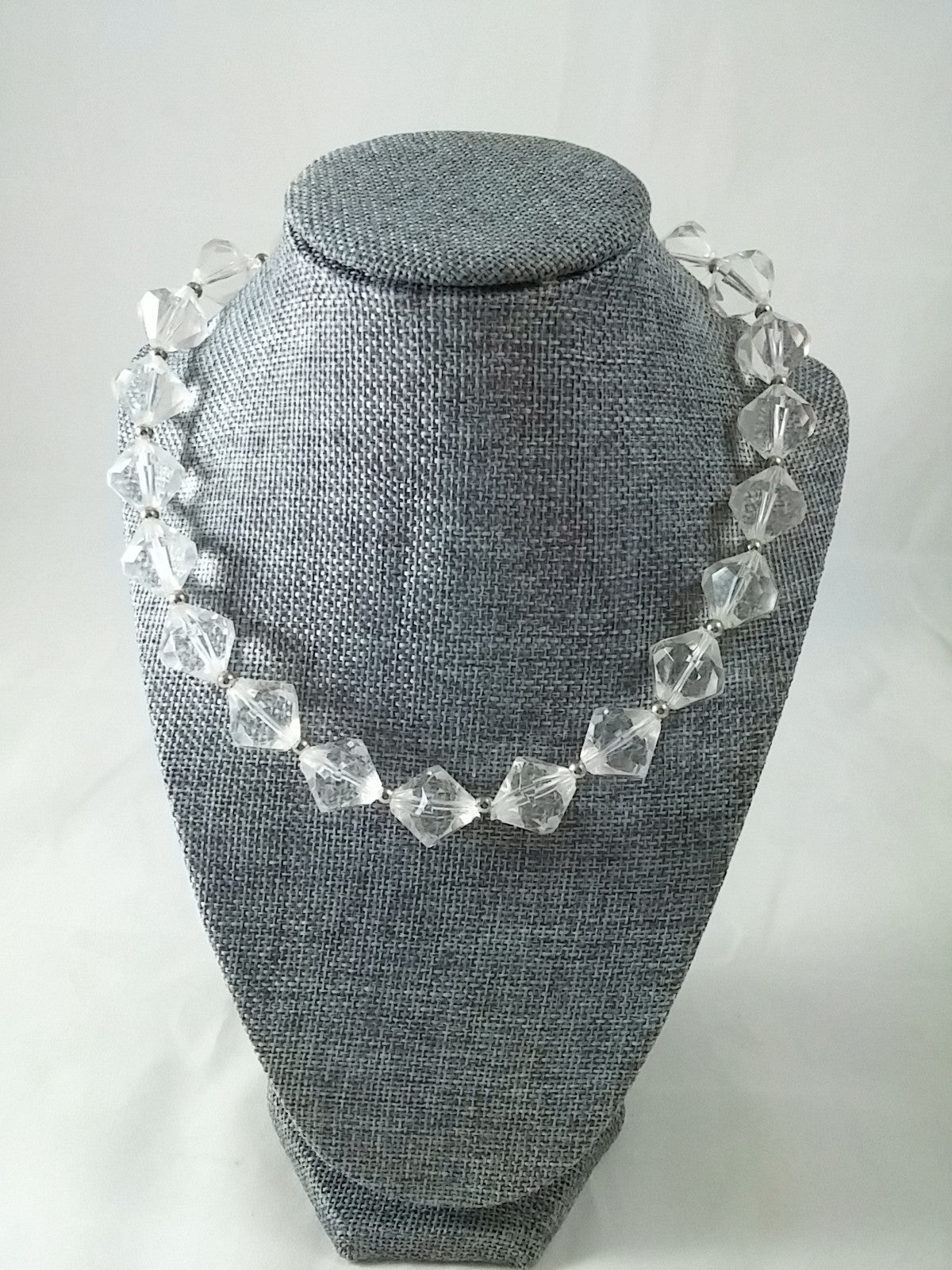 Vintage 50s 60s Clear Beaded Necklace - Dirty 30 Vintage | Vintage Clothing, Vintage Jewelry, Vintage Accessories