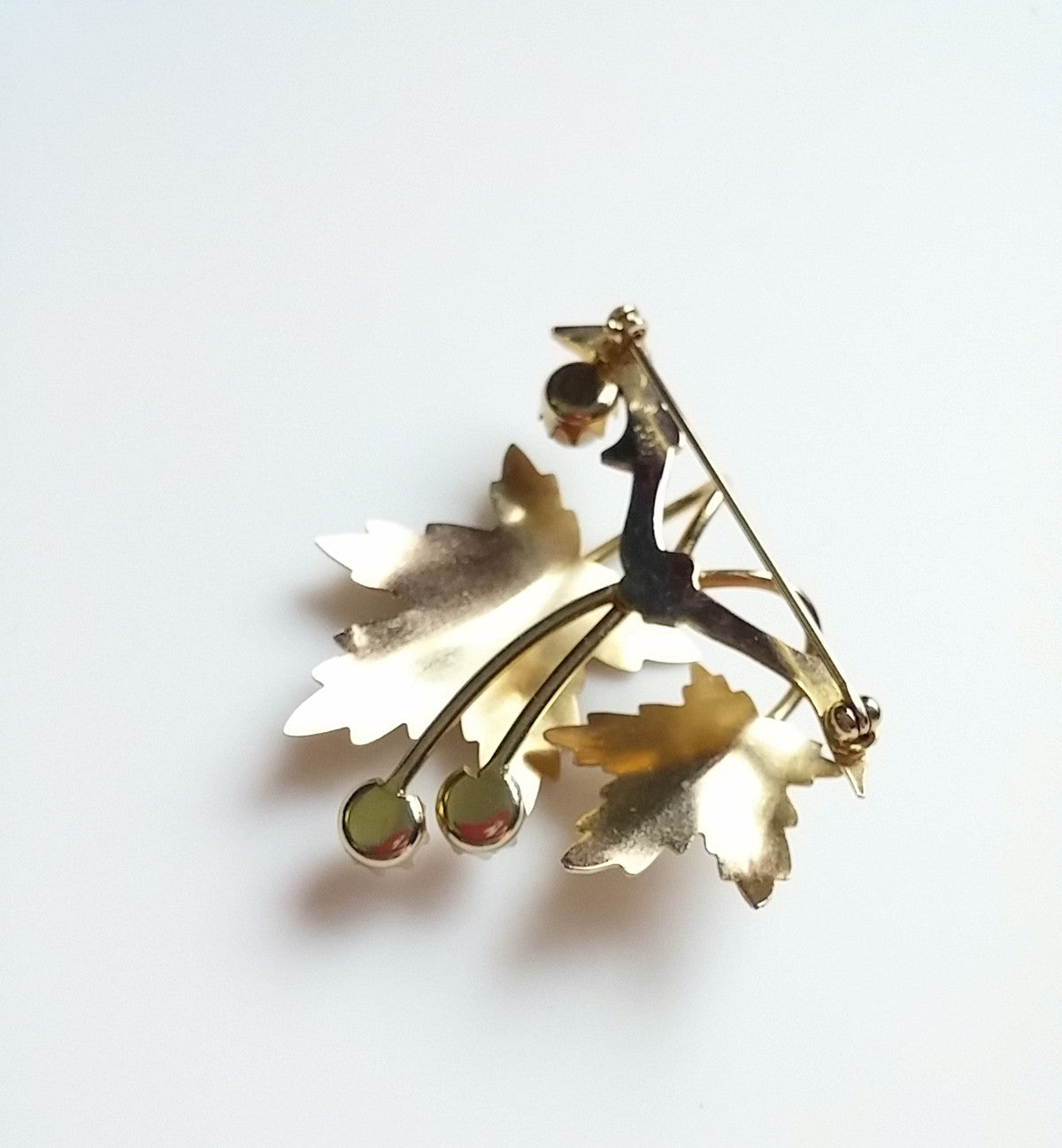 Vintage Sarah Coventry 1964 "Precious" Gold Branch and Leaf and Pearl Pin Brooch - Dirty 30 Vintage | Vintage Clothing, Vintage Jewelry, Vintage Accessories